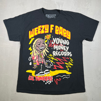 Lil Wayne Weezy F Baby Black Tee Size Large USED v19263