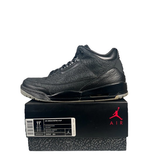 Jordan 3 Black Flip (2011) Size 11.5 USED s20875