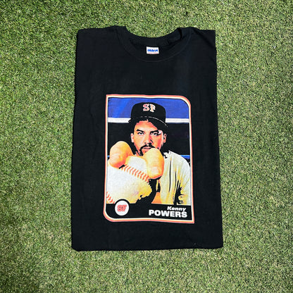 2010s Kenny Powers SF Baseball Card Black Tee Size XL USED v16130