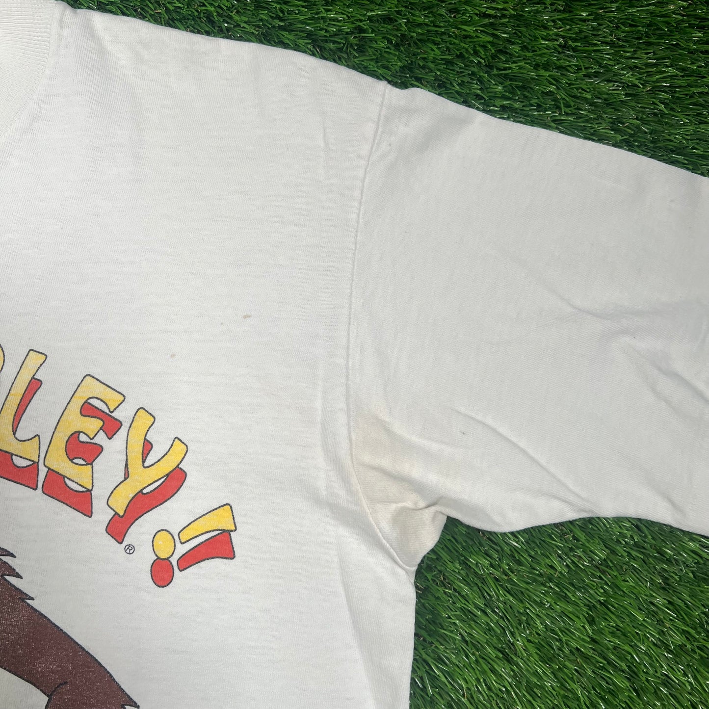 1992 Harley Davidson Taz White Tee Size Medium USED v18628