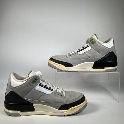 Jordan 3 Chlorophyll (2018) Size 9 USED s22514