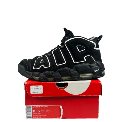 Nike Air More Uptempo Black White (2016) Size 10.5 USED s23108