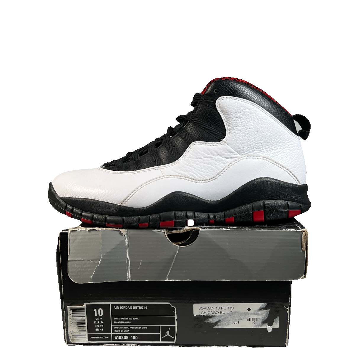 Jordan 10 Chicago Bulls (2012) Size 10 USED s22984