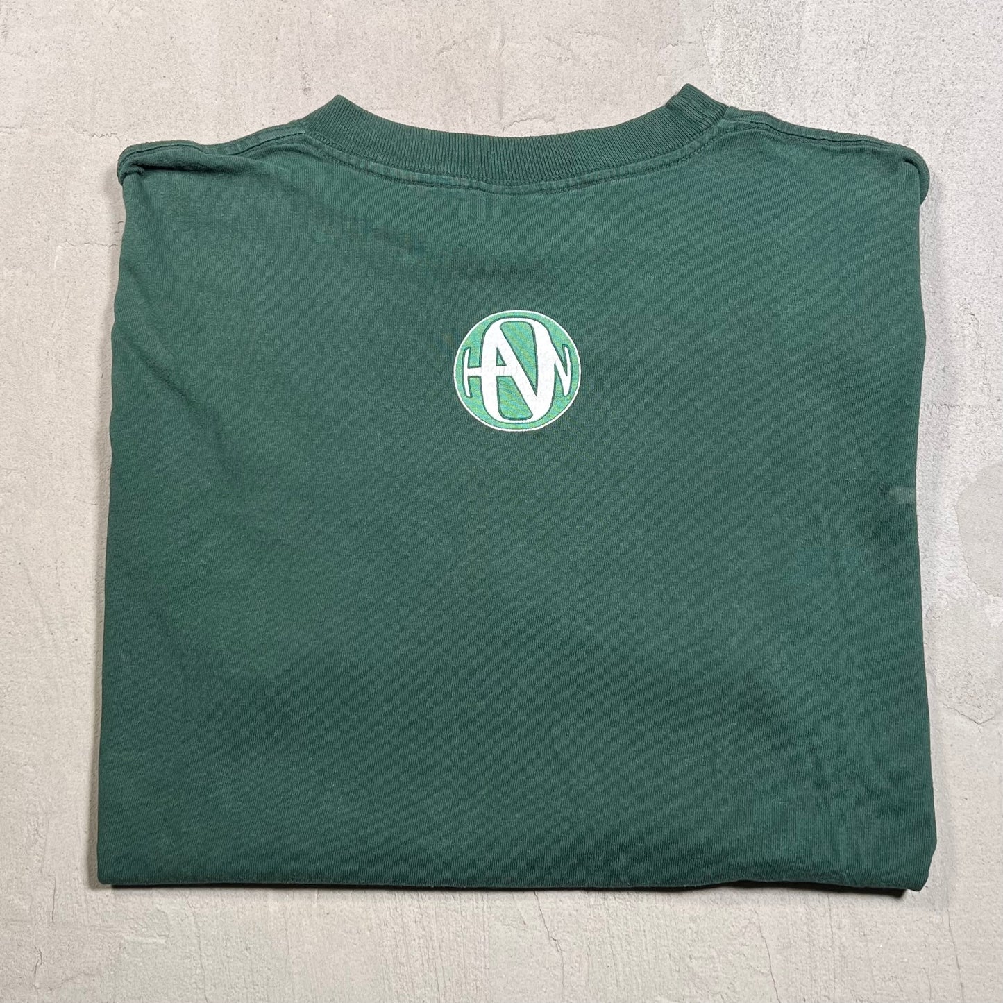 1990s Hanson Green Band Tee Size Large USED v19477