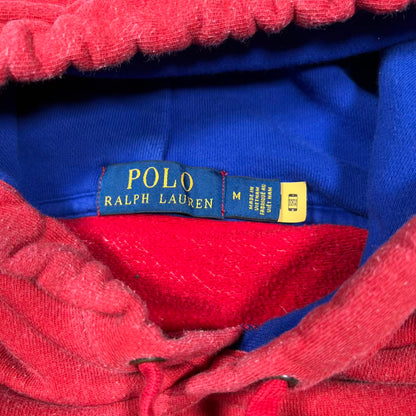 Polo Ralph Lauren Riding Horses Crest Red Hoodie Size Medium USED v20109