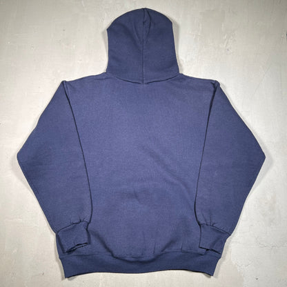 1990s Michigan Navy Blue Pullover Hoodie Size Large USED v19080