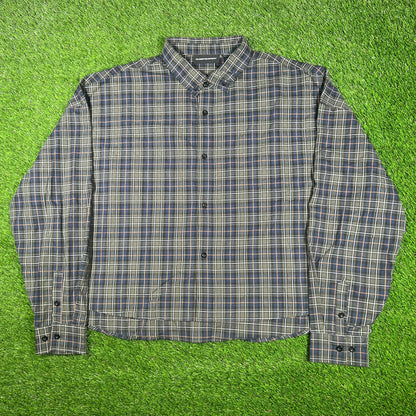 GV Gallery Raspberry Hills Plaid Button Down Size XL NEW x15051
