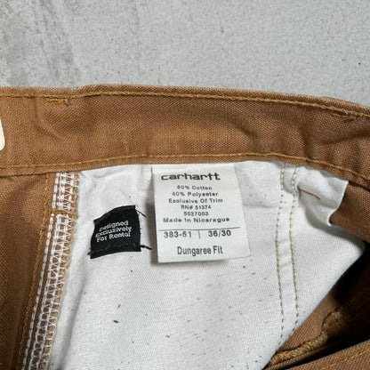 Carhartt Khaki Workwear Pants Size 36x30 USED v20360