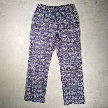 Needles Purple Butterfly Track Pants Size Medium USED x18607
