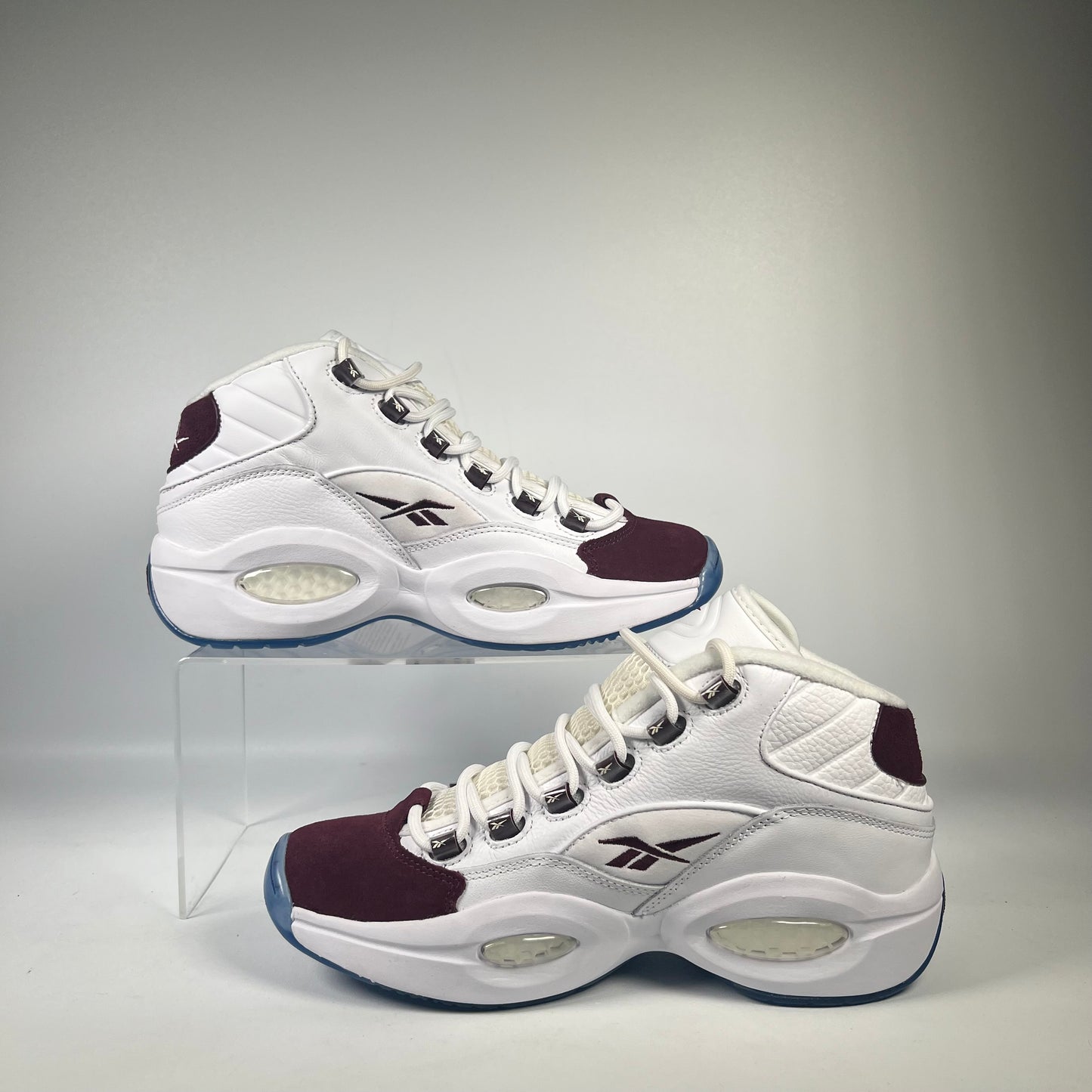 Reebok Question Mid Packer Shoes Burgundy (2023) Size 8 NEW S20565