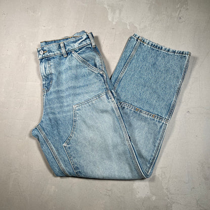 Akimbo Double Knee Workwear Blue Jeans Size 29x32 USED x17204