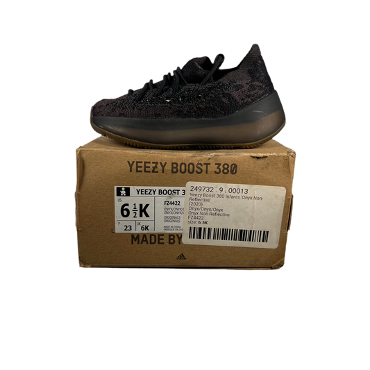 Yeezy 380 Onyx (2020) Size 6.5K NEW s17813