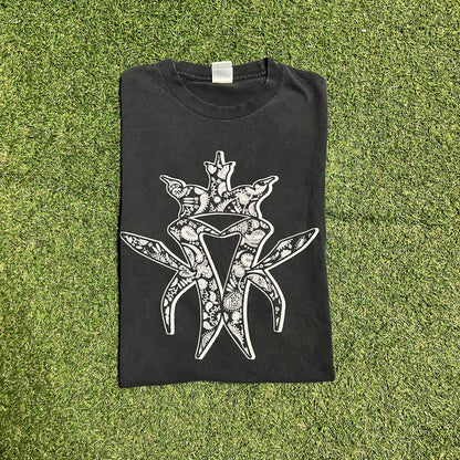 Y2K Kottonmouth Kings Black/White Logo Tee Size XL USED v15990
