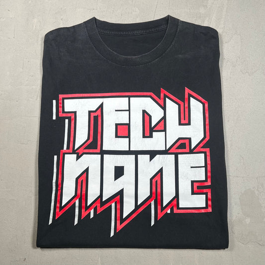 Y2K Tech N9ne Strange Music Black Tee Size XL USED v17648