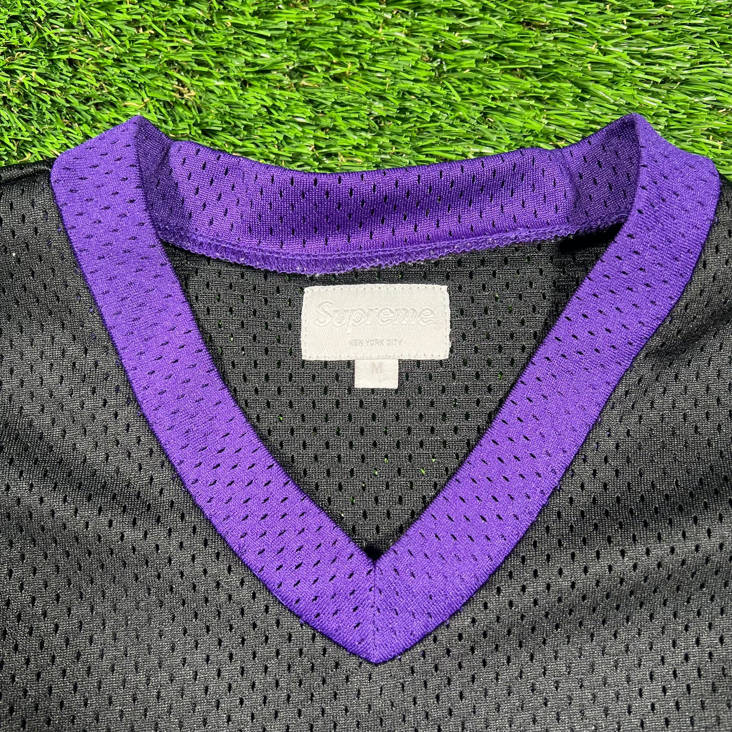 Supreme Black Sabbath Black/Purple Hockey Jersery (2016) Size Medium USED x16215