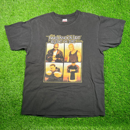 2000 Jay Z DMX Hard Knock Life Ryde or Die Tour Black Tee Size XL USED v18667