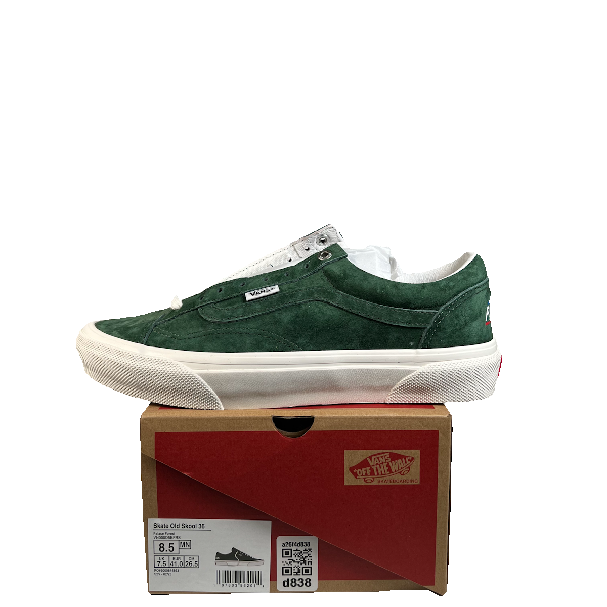 Vans Old Skool 36 Palace Forest (2025) Size 8.5 NEW s22989