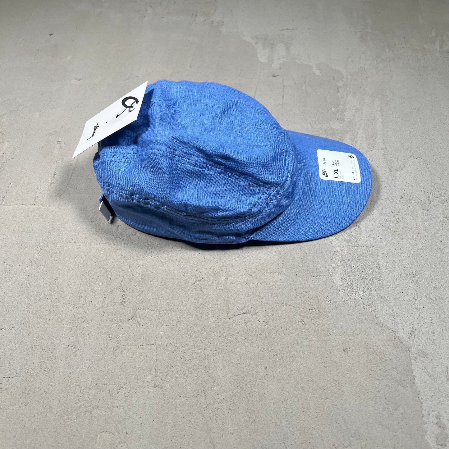 Nike Stussy Blue Fly Cap Hat NEW x17344