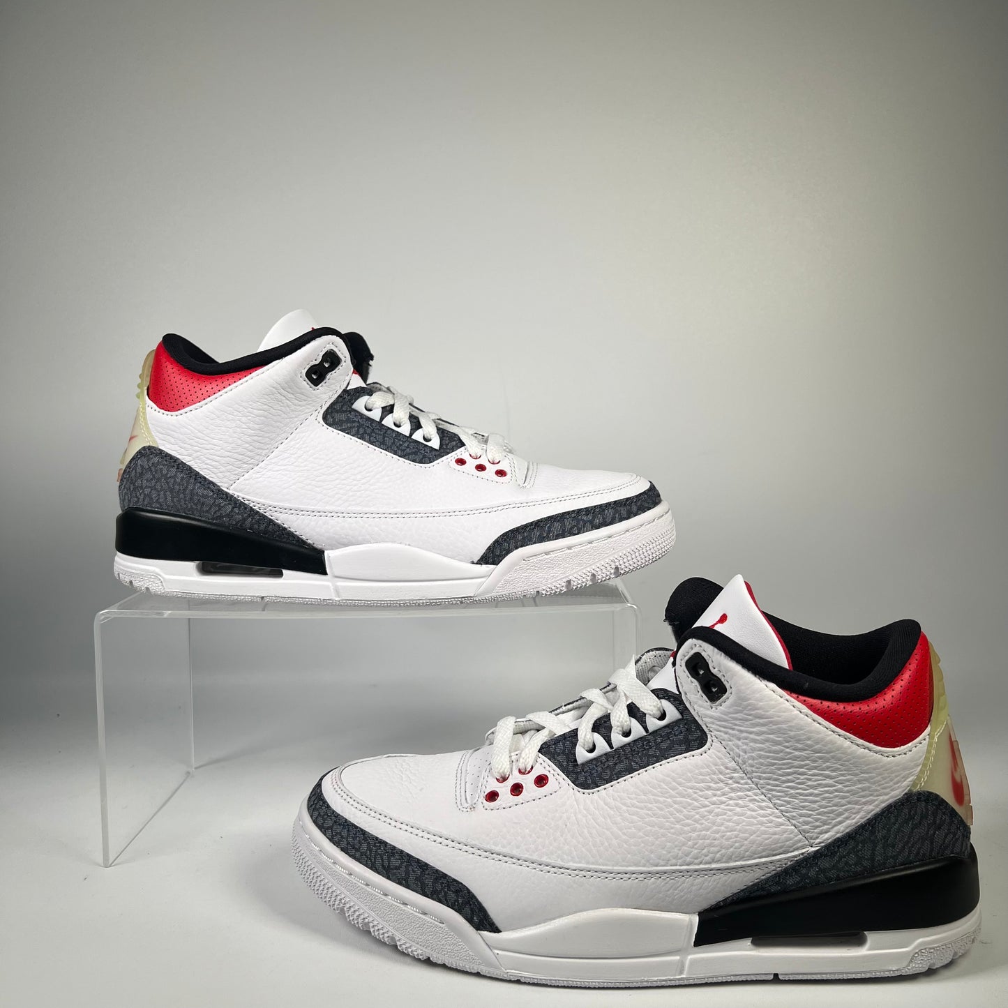 Jordan 3 Fire Red Denim (2020) Suze 8.5 USED s20088