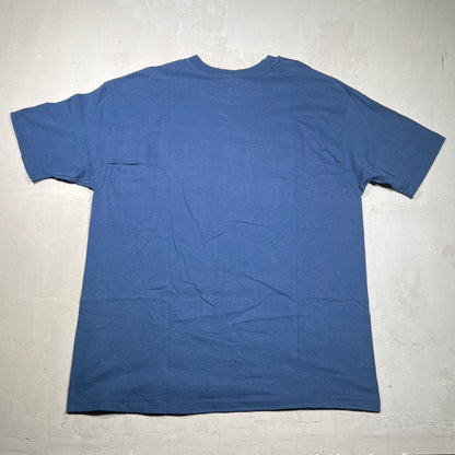 1990s Michigan Wolverines Navy Tee Size XXL USED v16863