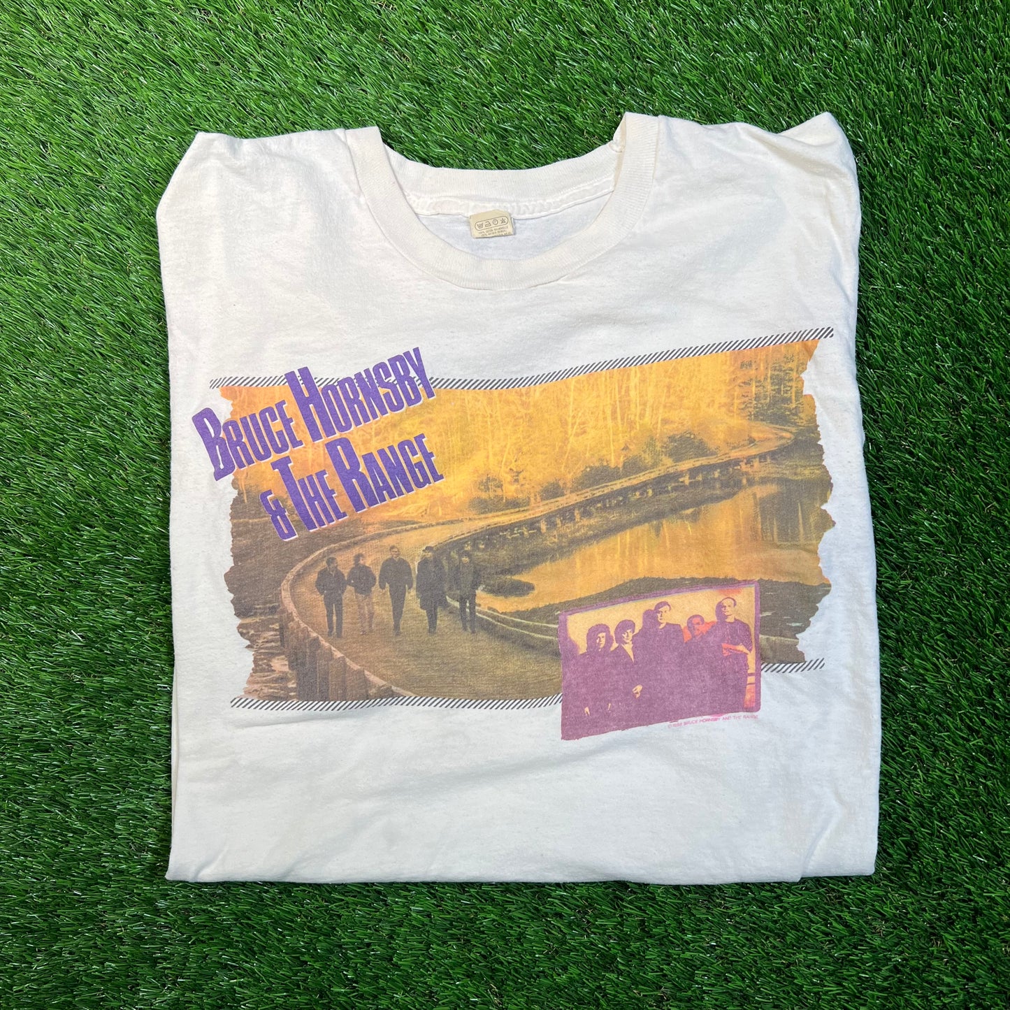 1988 Brice Hornsby and The Range White Tee Size XL USED v18686