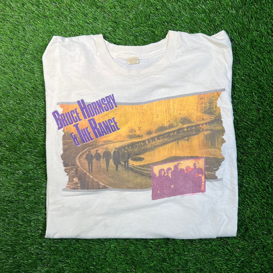 1988 Brice Hornsby and The Range White Tee Size XL USED v18686