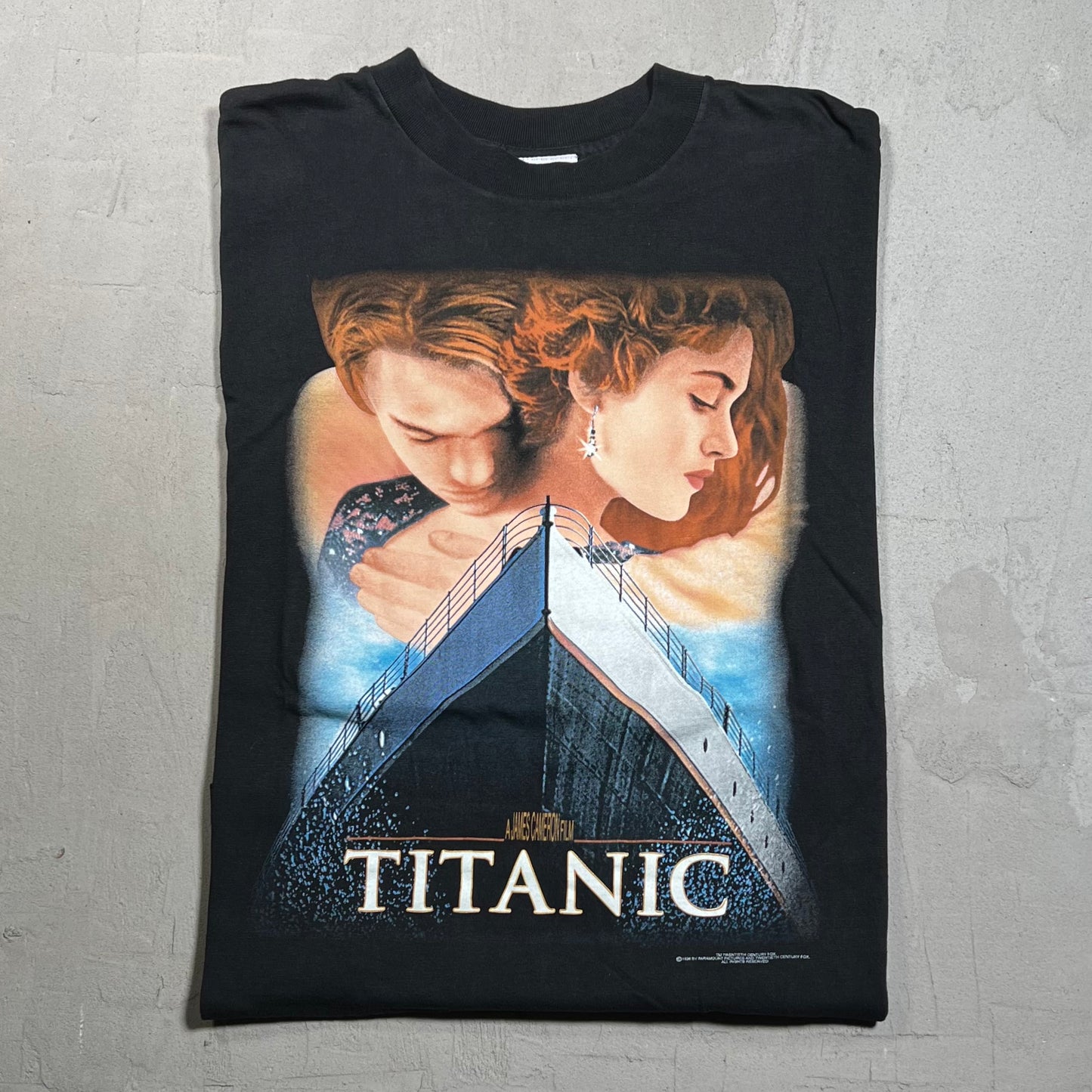Titanic 1998 Promo Stanley Desantis Tag Tee Size Medium USED