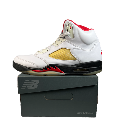 Jordan 5 Fire Red Silver Tongue (2020) Size 11.5 USED s22350