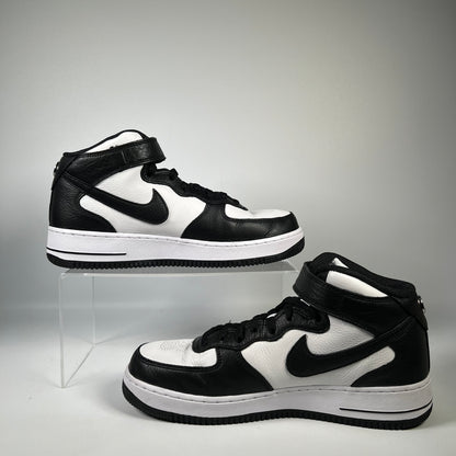 Nike Air Force One Mid Stussy Light Bone Black (2022) Size 9.5 USED S19784