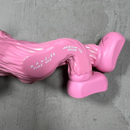 Kaws Time Off Pink Vinyl Figure (2023) USED x18325