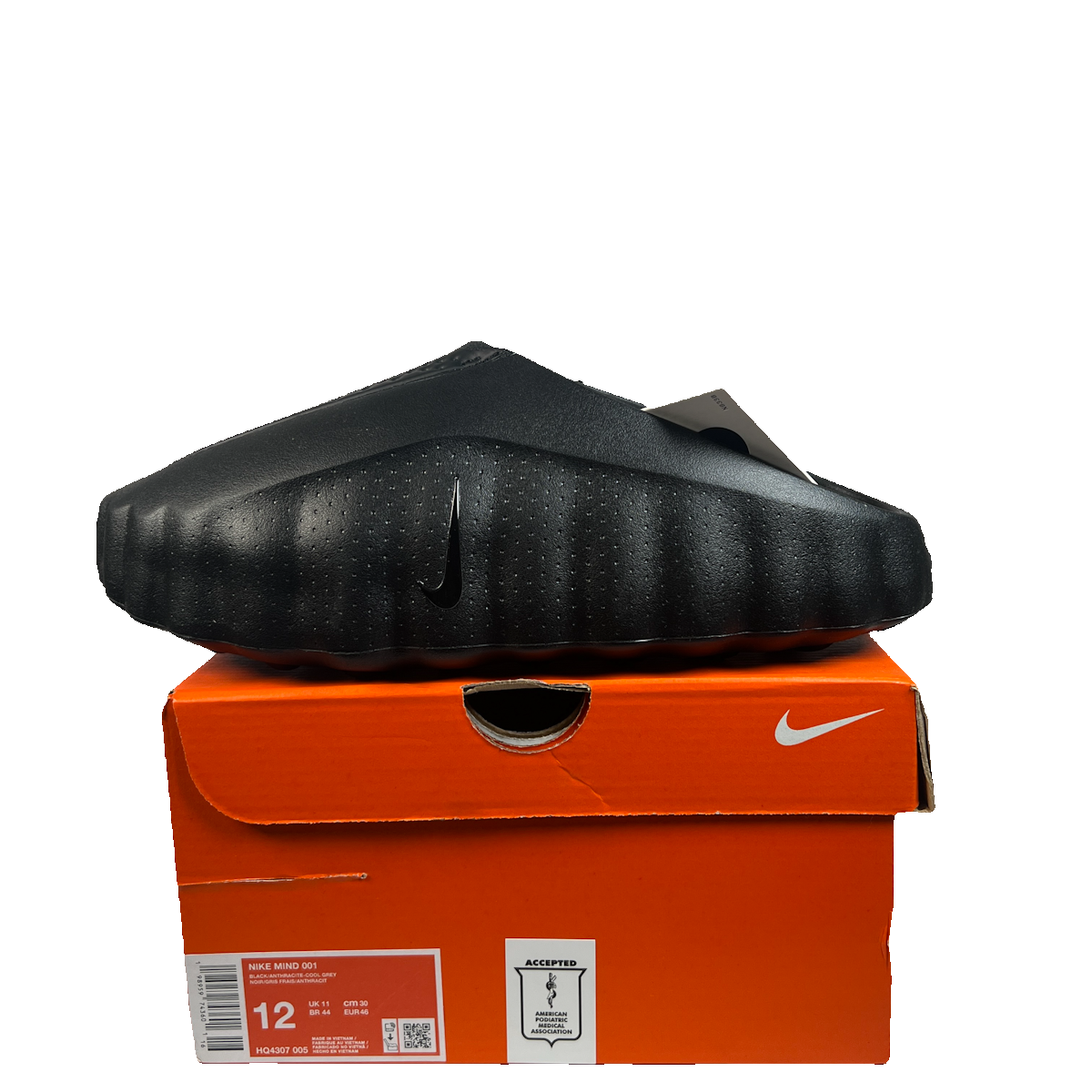 Nike Mind 001 Slide Triple Black (2026) Size 12 NEW s23234