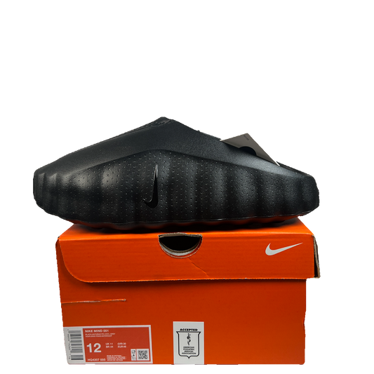 Nike Mind 001 Slide Triple Black (2026) Size 12 NEW s23234