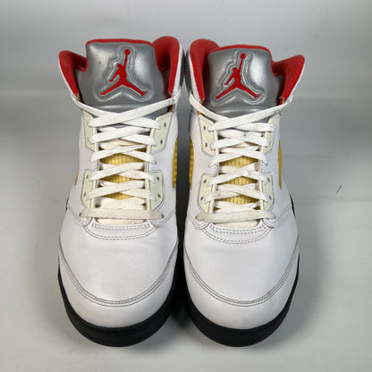 Jordan 5 Fire Red Silver Tongue (2020) Size 11.5 USED s22350