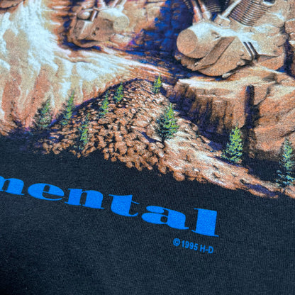 1995 Harley Davidson Monumental 4 Engines Black Tee Size 3XL USED v17168