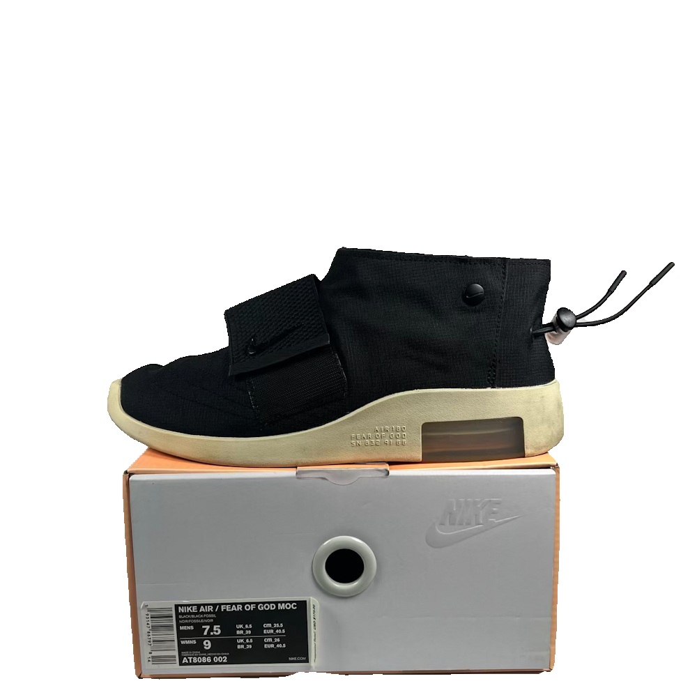 Nike Air Fear of God Moccasin Black (2019) Size 7.5 USED s23753
