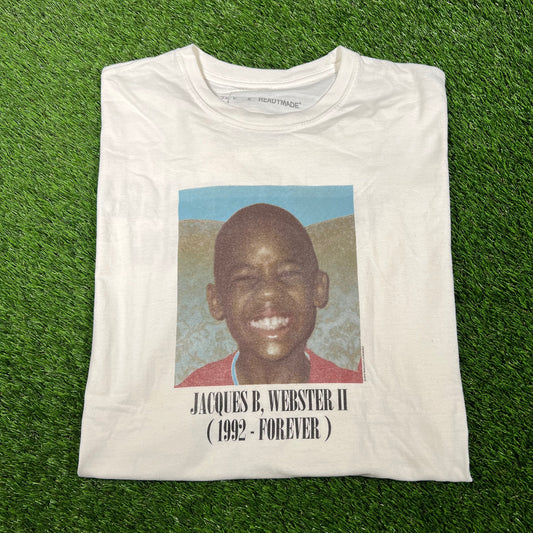 Travis Scott Ready Made Kid Photo White Tee Size XL USED x14531