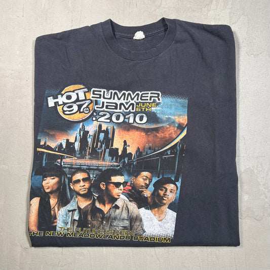 2010 Hot 97 Summer Jam Black Tee Size XXL USED v17949