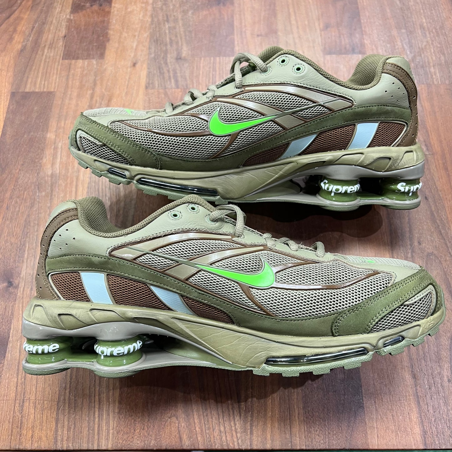 Nike Shox Supreme Olive 2022 Size 13 USED s16548