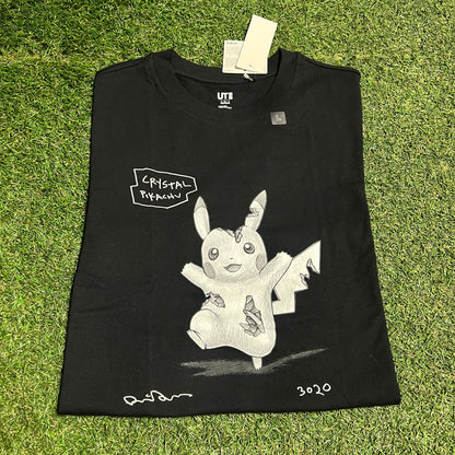 Uniqlo Daniel Arsham Pokemon Black Tee Size Large NEW x13582