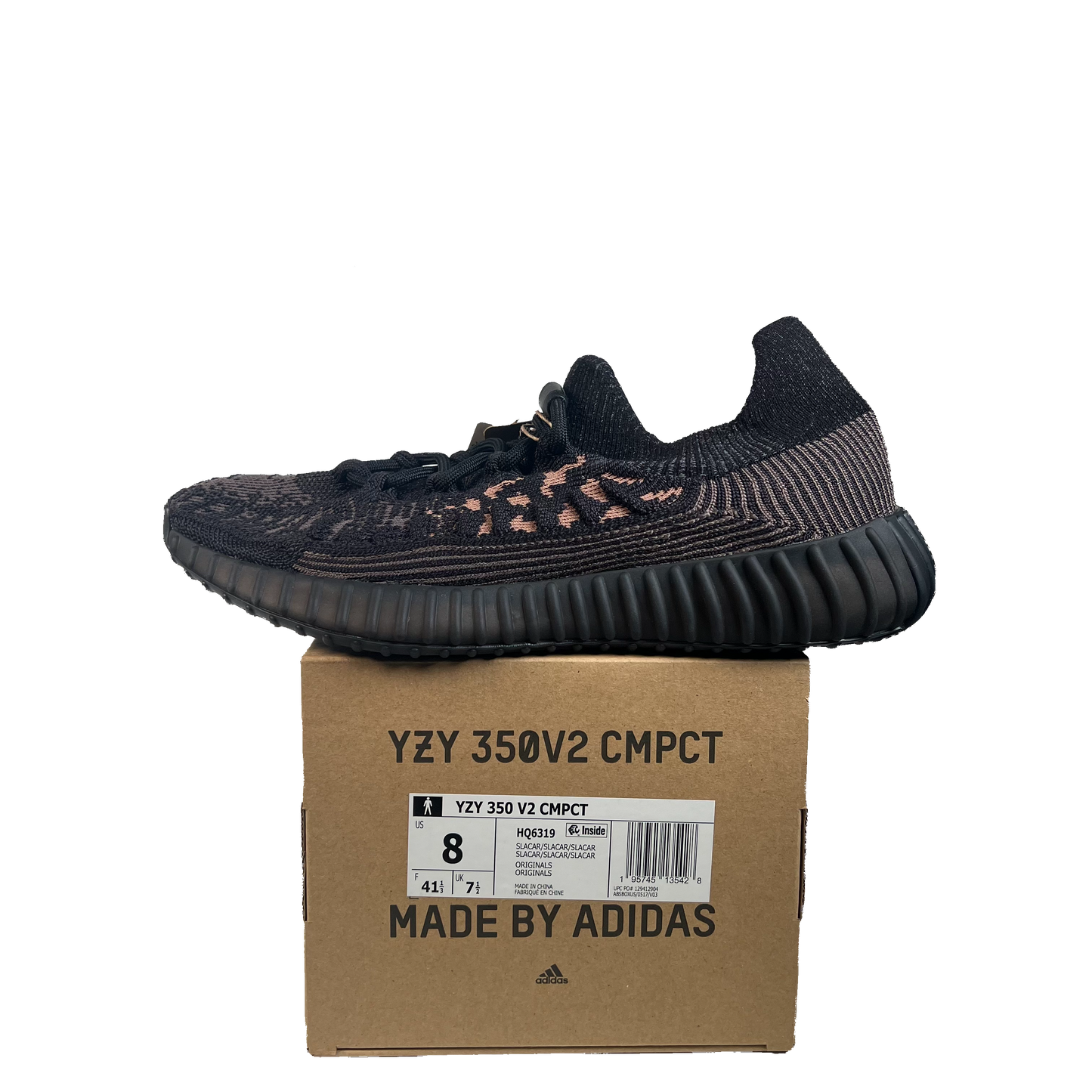 Adidas Yeezy 350 Cmpct Slate Carbon (2022) Size 8 NEW s22471
