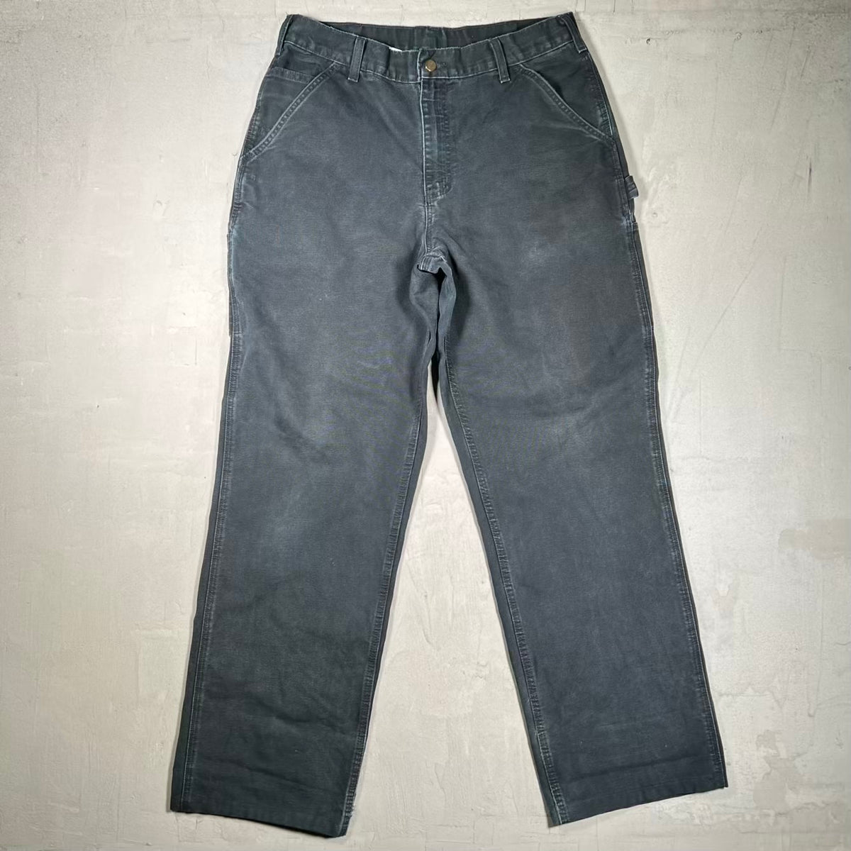Y2K Carhartt Black Carpenter Pants Size 33x36 USED v20447