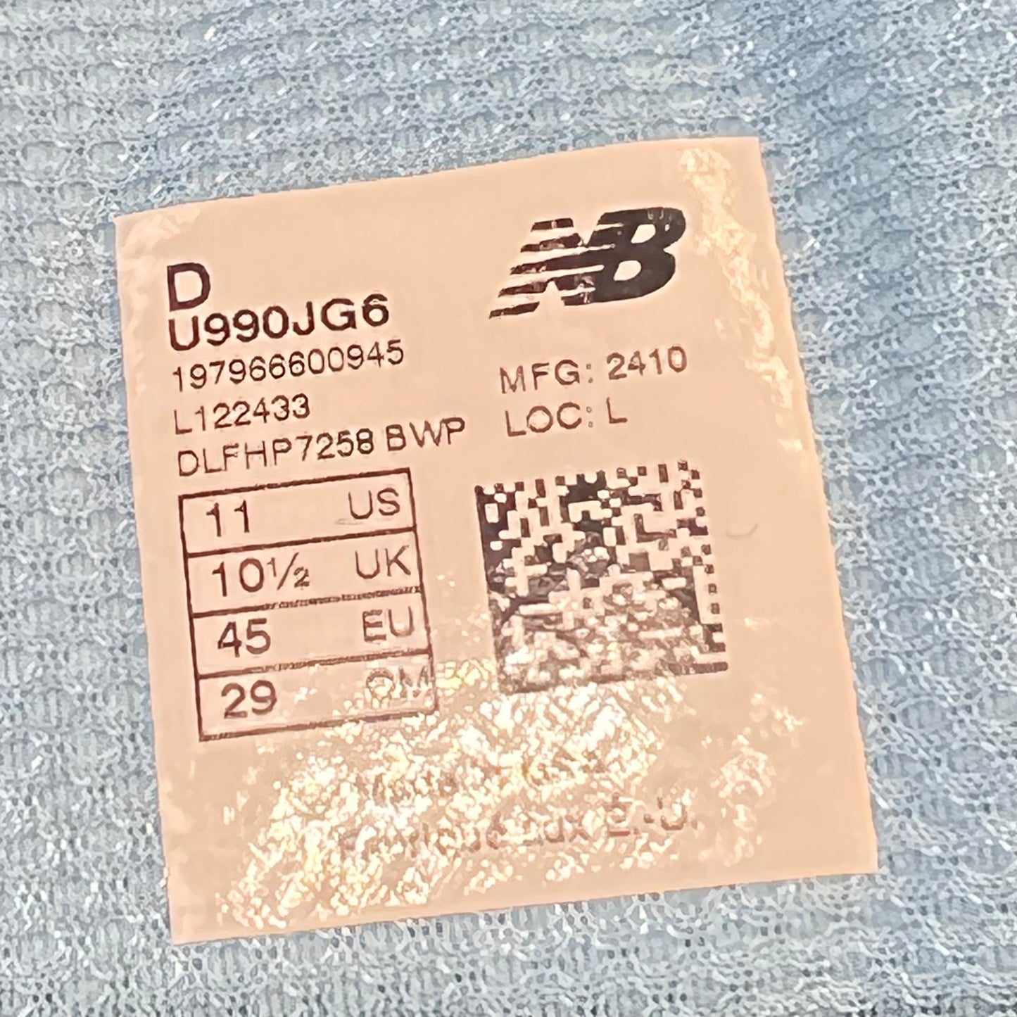 New Balance 990v6 MiUSA Joe Freshgoods Prom Blue Size 11 NEW s13889