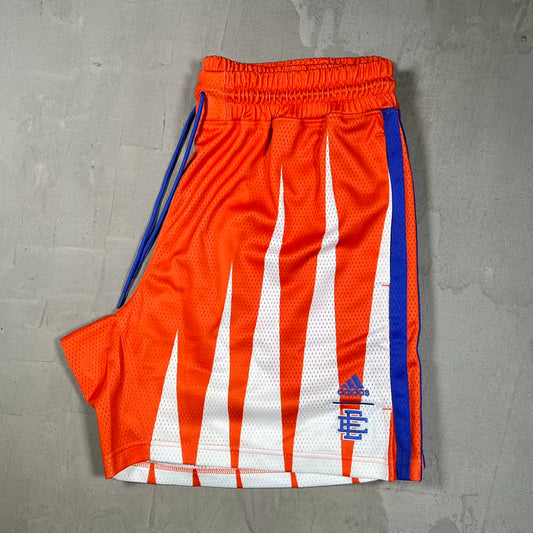Eric Emanuel EE Adidas Orange/White Mesh Shorts Size XXL NEW x18482