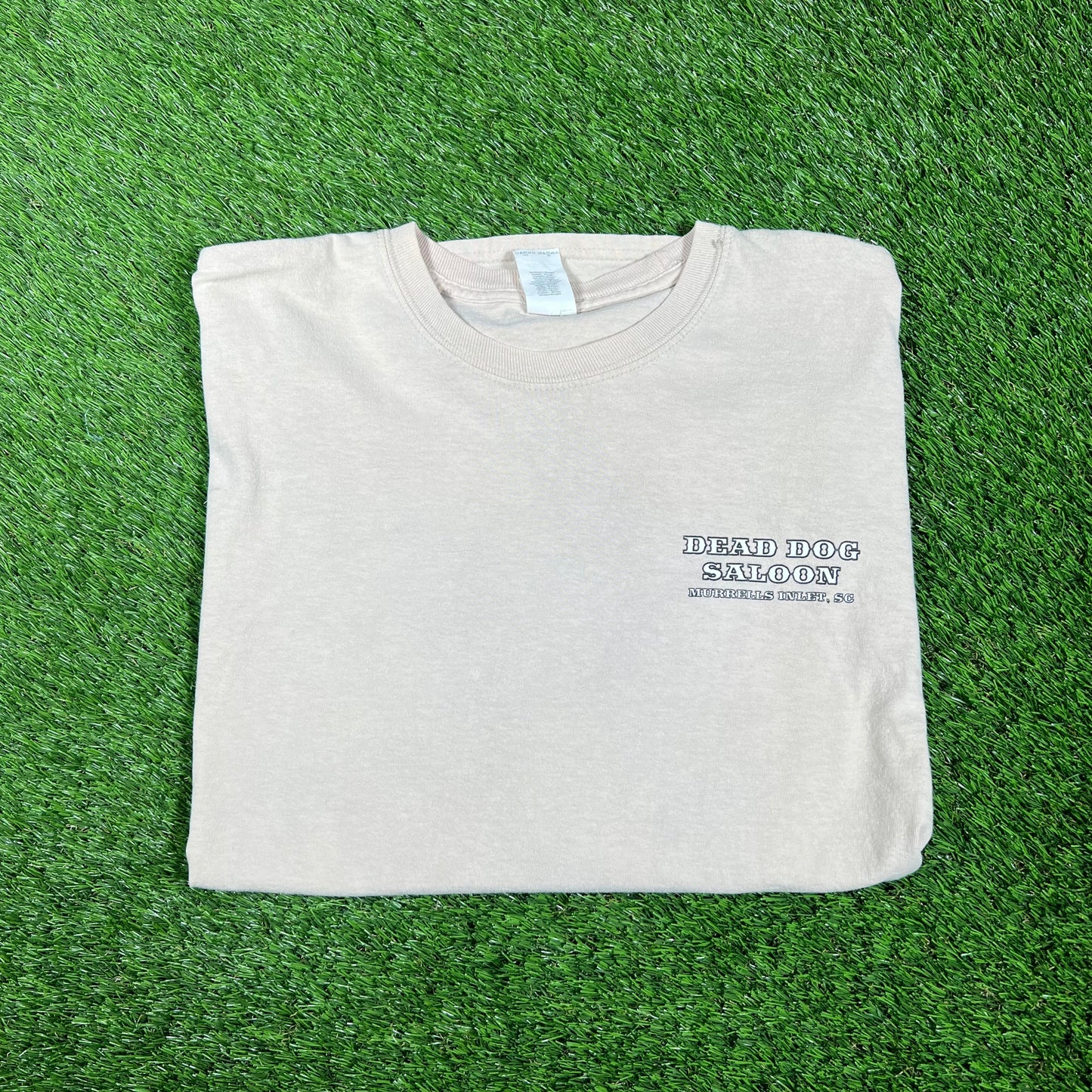 Dead Dog Saloon SC Tan Longsleeve Size XL USED v17348