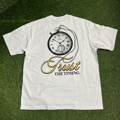 Mr Nyce Guy Rolex Shaka Wear Tag White Tee Size XXL USED v16377