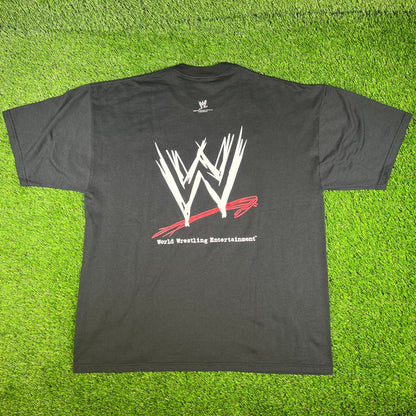 2002 WWE Get The F Out Black Tee Size XL USED v16696