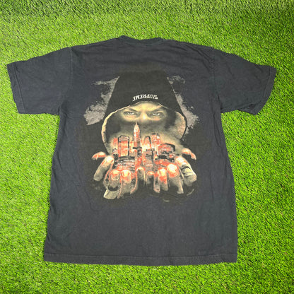 Supreme Fighter Navy Tee Size Medium USED x14342