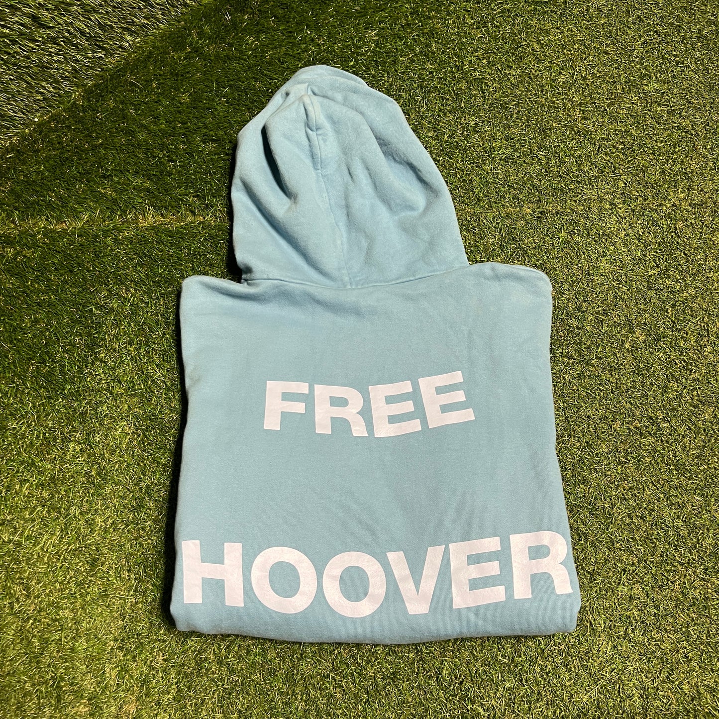 Drake Kanye West Free Hoover Blue Hoodie Size XL USED X13588