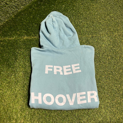 Drake Kanye West Free Hoover Blue Hoodie Size XL USED X13588