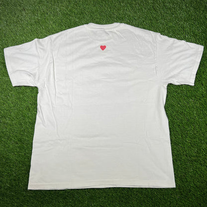 1990s Cindy Lou White Tee Size Large USED v16939